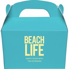 Beach Life Gable Favor Boxes