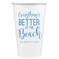 Better at the Beach Paper Coffee Cups