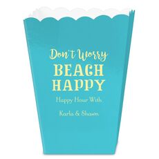 Don't Worry Beach Happy Mini Popcorn Boxes