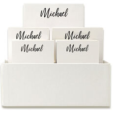 Veranda Notepad Set with White Holder