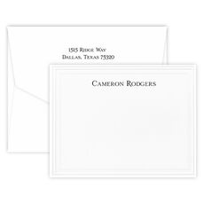 Triple Thick Studio Tradition Flat Note Cards - Raised Ink