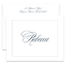 Admired Style Folded Note Cards - Raised