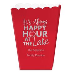 Happy Hour at the Lake Mini Popcorn Boxes