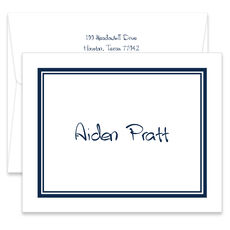 Mandalay Folded Note Cards - Raised Ink