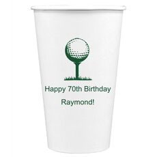 Golf Tee Paper Coffee Cups
