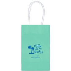 Chillin With My Beaches Medium Twisted Handled Bags