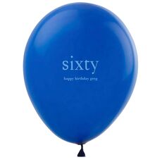 Big Number Sixty Latex Balloons