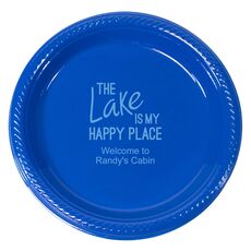 The Lake is My Happy Place Plastic Plates