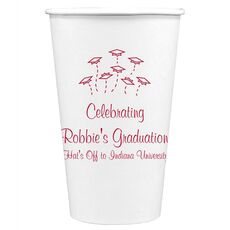 Hat Toss Graduation Paper Coffee Cups