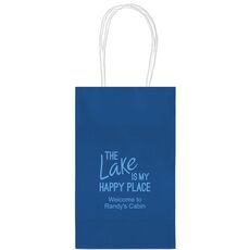 The Lake is My Happy Place Medium Twisted Handled Bags