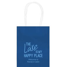 The Lake is My Happy Place Mini Twisted Handled Bags