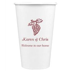 Vineyard Grapes Paper Coffee Cups