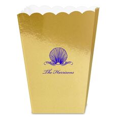 Graceful Seashell Mini Popcorn Boxes