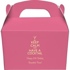 Keep Calm and Have a Cocktail Gable Favor Boxes