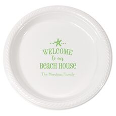Welcome to Our Beach House Plastic Plates