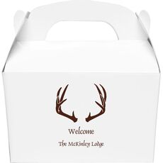 Antlers Gable Favor Boxes