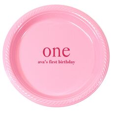 Big Number One Plastic Plates