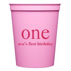 Big Number One Stadium Cups