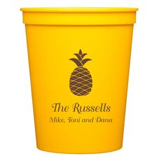 Hawaiian Pineapple Stadium Cups