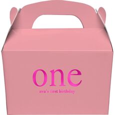 Big Number One Gable Favor Boxes