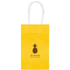 Hawaiian Pineapple Medium Twisted Handled Bags