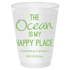 The Ocean is My Happy Place Shatterproof Cups
