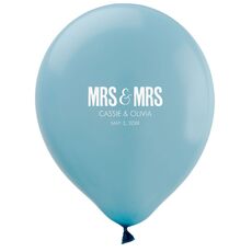 Bold Mrs & Mrs Latex Balloons