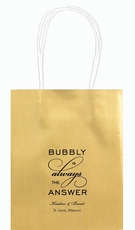 Bubbly is the Answer Mini Twisted Handled Bags