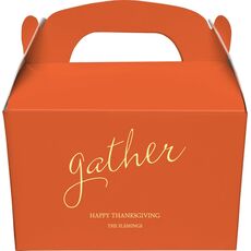 Expressive Script Gather Gable Favor Boxes