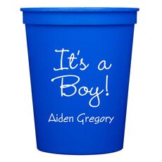 Sweet Baby Boy Stadium Cups