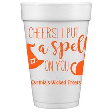 Spell On You Halloween Styrofoam Cups