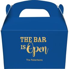 The Bar is Open Gable Favor Boxes