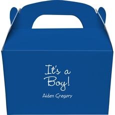 Sweet Baby Boy Gable Favor Boxes