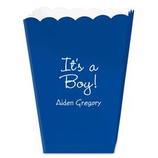 Sweet Baby Boy Mini Popcorn Boxes