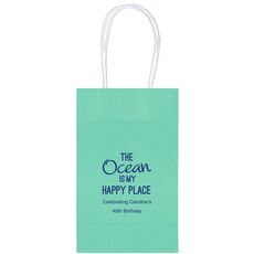 The Ocean is My Happy Place Medium Twisted Handled Bags