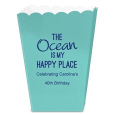The Ocean is My Happy Place Mini Popcorn Boxes