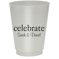 Big Word Celebrate Colored Shatterproof Cups