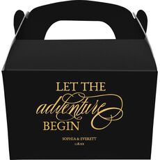 Let the Adventure Begin Gable Favor Boxes