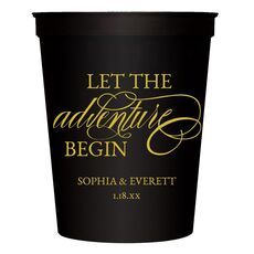 Let the Adventure Begin Stadium Cups