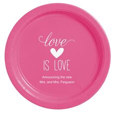 Love is Love Paper Plates