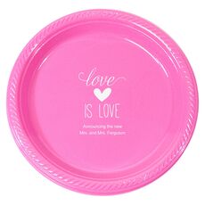 Love is Love Plastic Plates