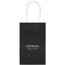 Big Word Celebrate Medium Twisted Handled Bags