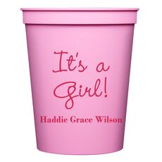 Sweet Baby Girl Stadium Cups