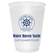 Welcome Aboard Wheel Shatterproof Cups