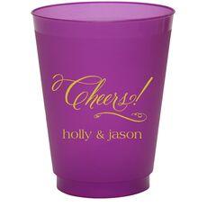 Elegant Cheers Colored Shatterproof Cups
