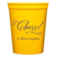 Elegant Cheers Stadium Cups
