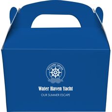 Welcome Aboard Wheel Gable Favor Boxes