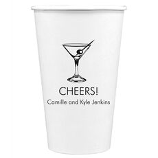 Martini Party Paper Coffee Cups