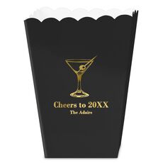 Martini Party Mini Popcorn Boxes