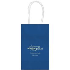 Welcome to Our Happy Place Medium Twisted Handled Bags